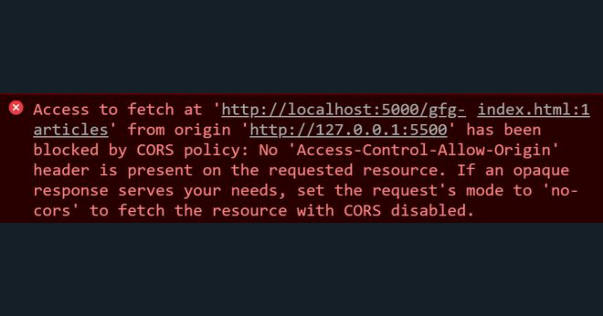 What Is CORS and How to Fix CORS Errors in Your API